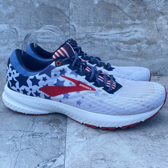 brooks launch 6 red white and blue